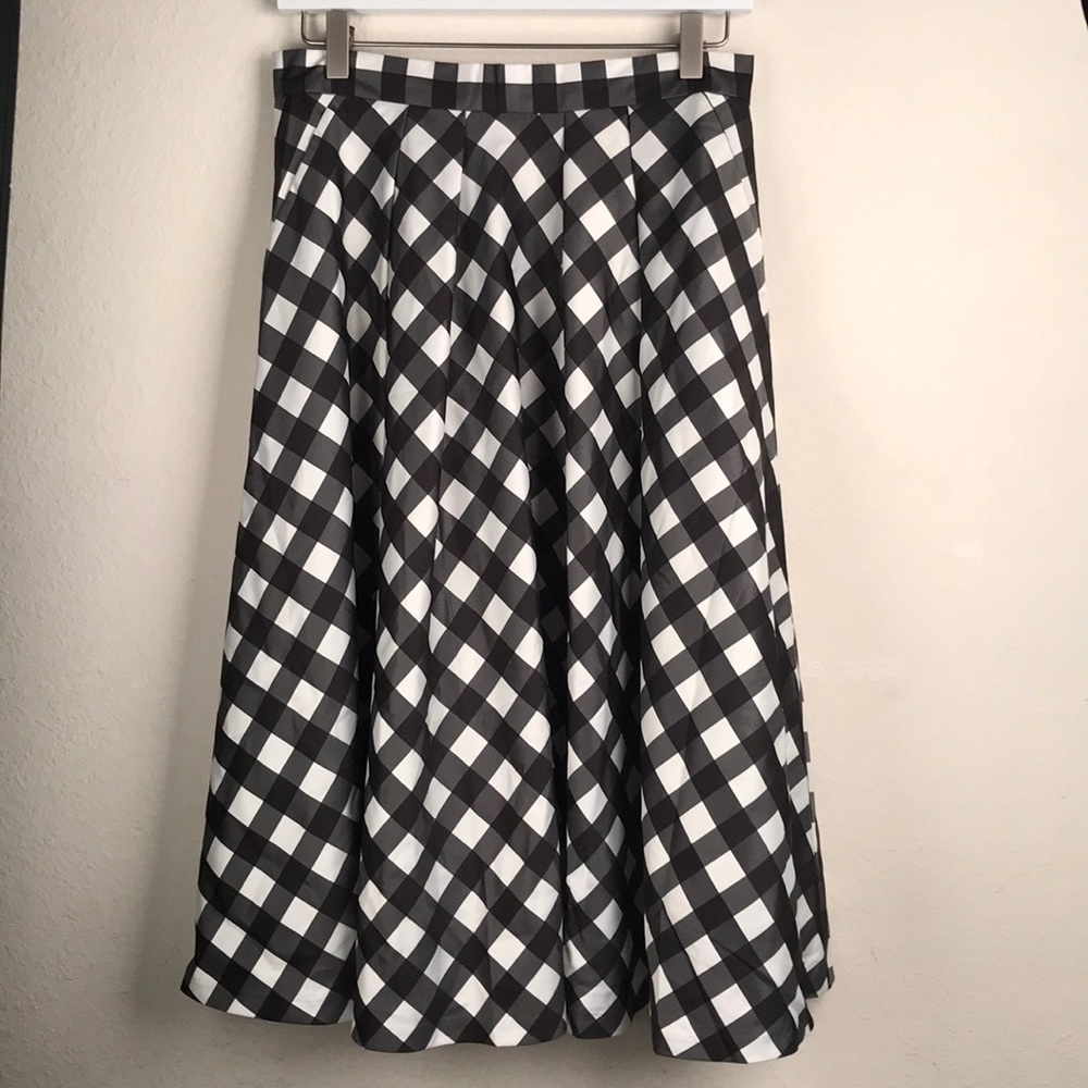 Talbots Formal Buffalo Plaid Full Skirt NWT!